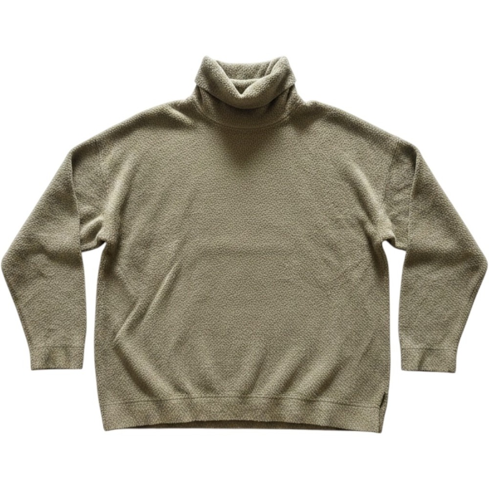 Free People Womens Olive Green Oversized Turtleneck Sweater OB789433 Size‎ M